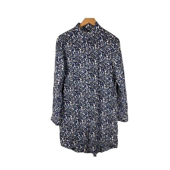Equipment Femme Silk Shirt Dress Long Sleeve Animal Print Size Small - Picture 1 of 7